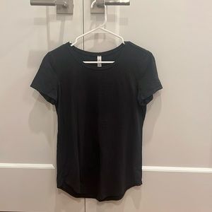 Women’s black Lululemon athletic shirt